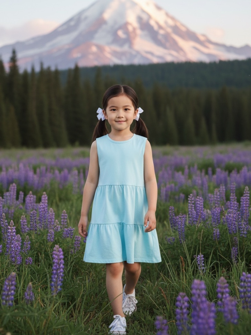 NWT Chaser Girls Sleeveless Tiered Tank Dress Pale Mint Green Knee Length Size 6